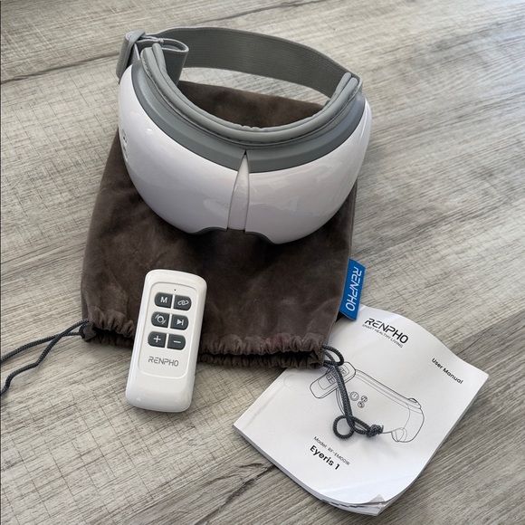 RENPHO Eyeris 1 Eye Massager heat compression Bluetooth with Remote - Picture 5 of 11